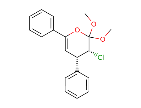 (3R,4S)-3-Chloro-2,2-dimethoxy-4,6-diphenyl-3,4-dihydro-2H-pyran