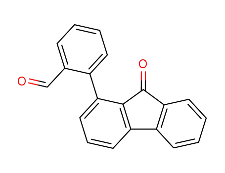 Molecular Structure of 57393-22-3 (2-(9-Oxo-9H-fluoren-1-yl)-benzaldehyde)