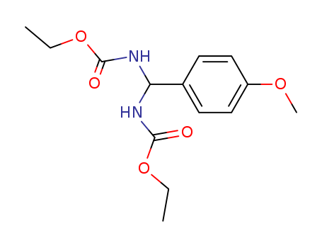 Carbamic acid, [(4-methoxyphenyl)methylene]bis-, diethyl ester (9CI) cas  21191-28-6