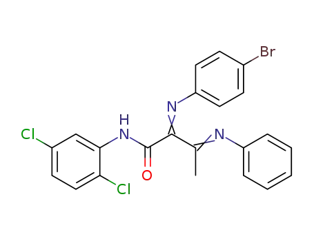 2-[(E)-4-Bromo-phenylimino]-N-(2,5-dichloro-phenyl)-3-[(Z)-phenylimino]-butyramide