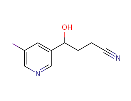 4-hydroxy-4-(5-iodopyridin-3-yl)butanenitrile
