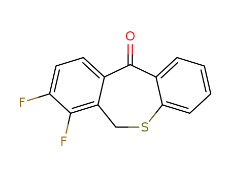 Molecular Structure of 2136287-66-4 (7,8-difluoro-6,11-dihydrodibenzo[b,e]thiazepin-11-one)