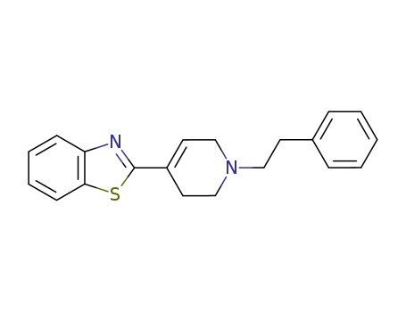 Molecular Structure of 51784-67-9 (2-(1-phenethyl-1,2,3,6-tetrahydro-pyridin-4-yl)-benzothiazole)