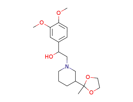 1-(3,4-dimethoxy-phenyl)-2-[3-(2-methyl-[1,3]dioxolan-2-yl)-piperidin-1-yl]-ethanol
