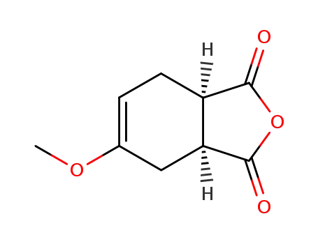 (+/-)-4-methoxy-cyclohex-4-ene-1<i>r</i>,2<i>c</i>-dicarboxylic acid-anhydride