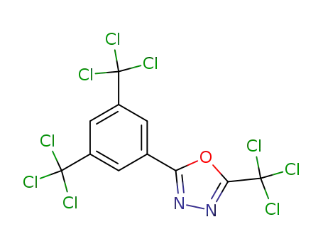 2-(3,5-bis-trichloromethyl-phenyl)-5-trichloromethyl-[1,3,4]oxadiazole