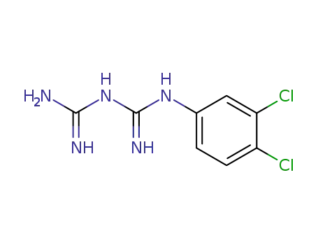 Molecular Structure of 15233-34-8 (3,4-dichlorophenylbiguanide)