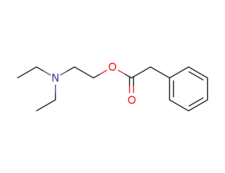 Molecular Structure of 2572-38-5 (ACETIC ACID, PHENYL-, 2-(DIETHYLAMINO)ETHYL ESTER)