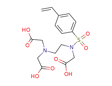 Molecular Structure of 24860-45-5 ([[2-(Bis-carboxymethyl-amino)-ethyl]-(4-vinyl-benzenesulfonyl)-amino]-acetic acid)