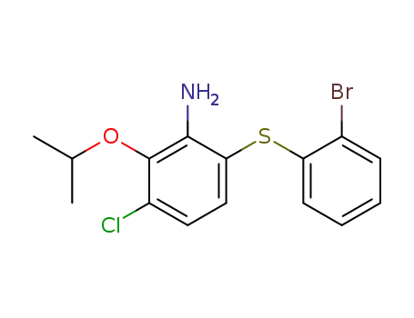 6-(2-bromo-phenylsulfanyl)-3-chloro-2-isopropoxy-aniline
