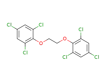 Molecular Structure of 51661-17-7 (Benzene,1,1'-[1,2-ethanediylbis(oxy)]bis[2,4,6-trichloro- (9CI))