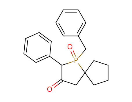 1-benzyl-1-oxo-2-phenyl-1λ<sup>5</sup>-phospha-spiro[4.4]nonan-3-one