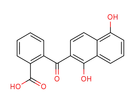 Molecular Structure of 59198-81-1 (2-(1,5-dihydroxy-[2]naphthoyl)-benzoic acid)