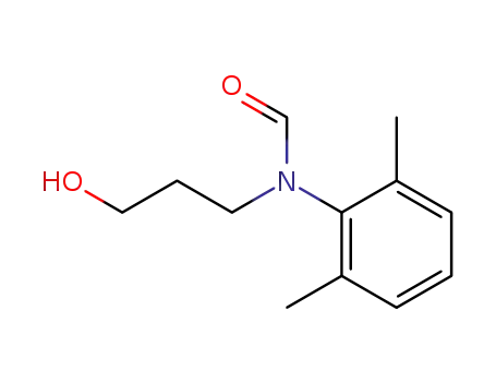 Molecular Structure of 72422-46-9 (N-(2,6-Dimethyl-phenyl)-N-(3-hydroxy-propyl)-formamide)