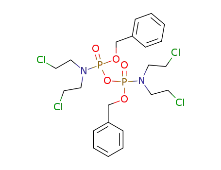 N,N,N',N'-Tetrakis-(2-chlor-ethyl)-sym.-pyrophosphorsaeure-dibenzylester-diamid