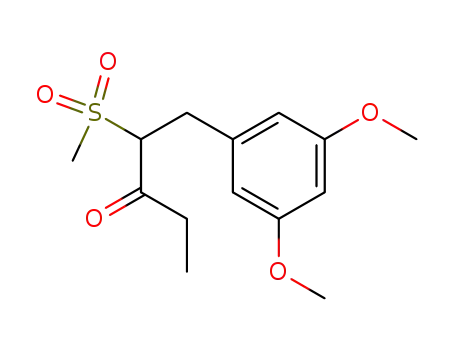 1-(3,5-Dimethoxyphenyl)-2-methylsulfonyl-pentan-3-on