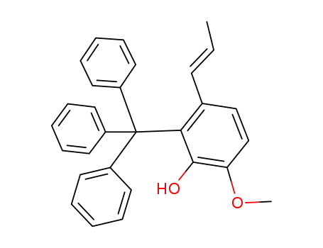 6-Methoxy-2-triphenylmethyl-3-(propen-<sup>(1)</sup>-yl-(1<i>t</i>))-phenol