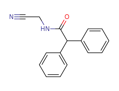 Molecular Structure of 22192-91-2 (N-(cyanomethyl)-2,2-diphenyl-acetamide)