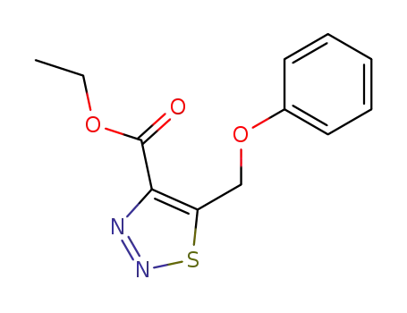 Molecular Structure of 4602-45-3 (ethyl 5-(phenoxymethyl)-1,2,3-thiadiazole-4-carboxylate)