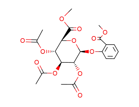 Molecular Structure of 101231-54-3 (Methyl Salicylate β-D-O-Glucuronide Triacetate Methyl Ester)