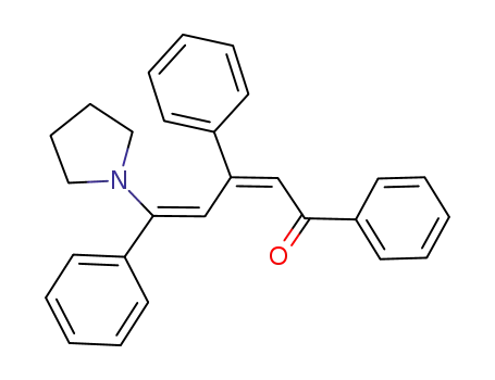(2E,4Z)-1,3,5-Triphenyl-5-pyrrolidin-1-yl-penta-2,4-dien-1-one