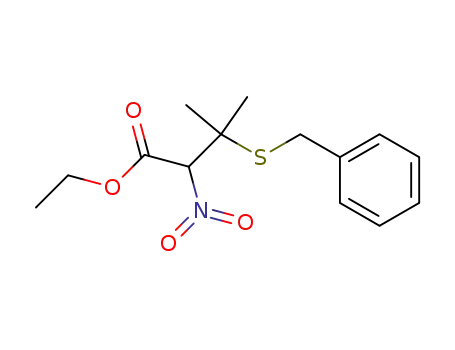β-benzylsulfanyl-α-nitro-isovaleric acid ethyl ester