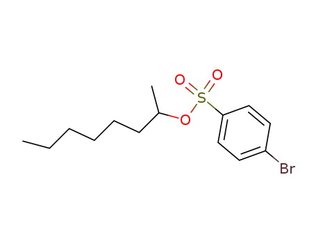 Molecular Structure of 960-37-2 (Benzenesulfonic acid, 4-bromo-, 1-methylheptyl ester)