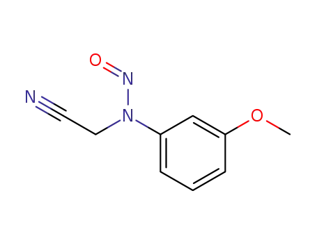 N-Nitroso-N-<3-methoxy-phenylamino>-acetonitril