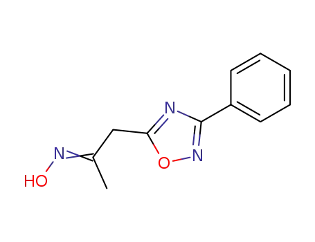 2-Propanone, 1-(3-phenyl-1,2,4-oxadiazol-5-yl)-, oxime