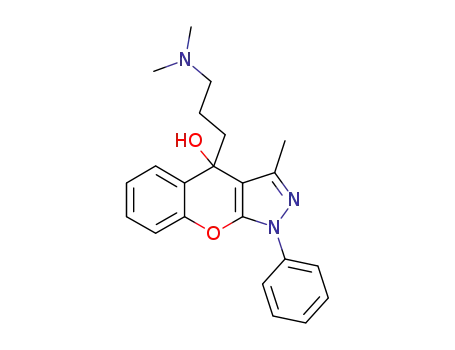 4-(3-dimethylamino-propyl)-3-methyl-1-phenyl-1,4-dihydro-chromeno[2,3-<i>c</i>]pyrazol-4-ol