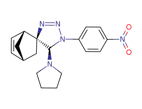 5'-pyrrolidino-1'-(4-nitrophenyl)-4',5'-dihydro-spiro<bicyclo<2.2.1>hept-2-ene<5.4'>-1',2',3'-triazole>