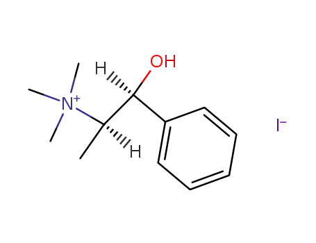 Molecular Structure of 14746-51-1 (Benzeneethanaminium, b-hydroxy-N,N,N,a-tetramethyl-, iodide)