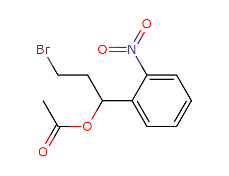 Benzenemethanol, a-(2-bromoethyl)-2-nitro-, acetate (ester)