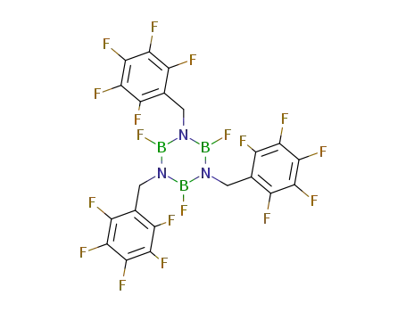 Molecular Structure of 15057-92-8 (N-tris(pentafluorobenzyl)-B-trifluoroborazine)