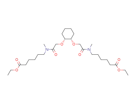 6-{[2-((1S,2R)-2-{[(5-Ethoxycarbonyl-pentyl)-methyl-carbamoyl]-methoxy}-cyclohexyloxy)-acetyl]-methyl-amino}-hexanoic acid ethyl ester