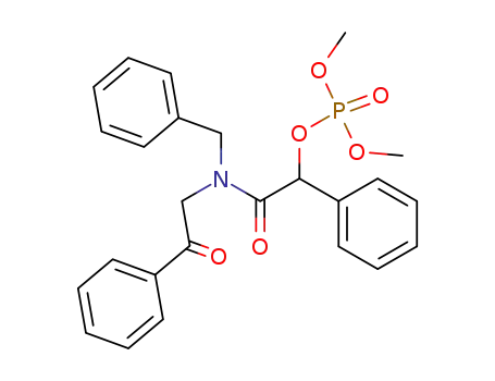 Molecular Structure of 54026-19-6 (phosphoric acid [benzyl-(2-oxo-2-phenyl-ethyl)-carbamoyl]-phenyl-methyl ester dimethyl ester)