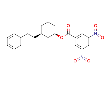 (+/-)-3,5-dinitro-benzoic acid-(<i>cis</i>-3-phenethyl-cyclohexyl ester)