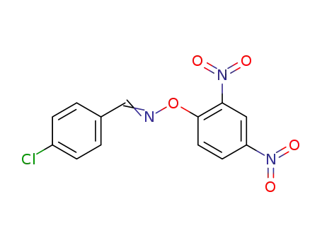 Benzaldehyde, 4-chloro-, O-(2,4-dinitrophenyl)oxime