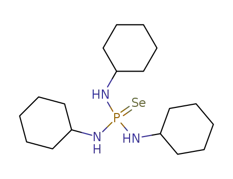 Molecular Structure of 19483-55-7 (Phosphoroselenoic triamide,N,N',N''-tricyclohexyl- (8CI))