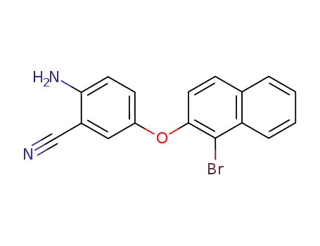 2-Amino-5-(1-bromo-naphthalen-2-yloxy)-benzonitrile