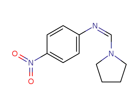 (4-Nitro-phenyl)-[1-pyrrolidin-1-yl-meth-(Z)-ylidene]-amine
