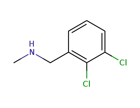 Molecular Structure of 731827-07-9 ((2,3-Dichlorobenzyl)methylamine)