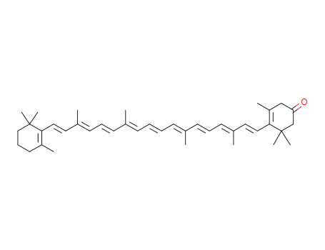 Molecular Structure of 599-50-8 (β,β-Caroten-3-one)