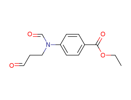 Benzoic acid,4-[formyl(3-oxopropyl)amino]-, ethyl ester cas  6416-89-3