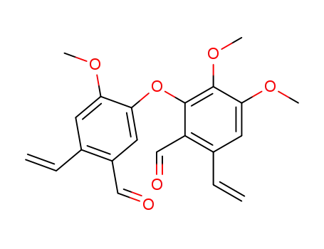 3,4,4'-trimethoxy-6,6'-divinyl-2,3'-oxy-di-benzaldehyde