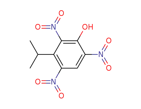 Molecular Structure of 112273-63-9 (3-Isopropyl-2,4,6-trinitro-phenol)