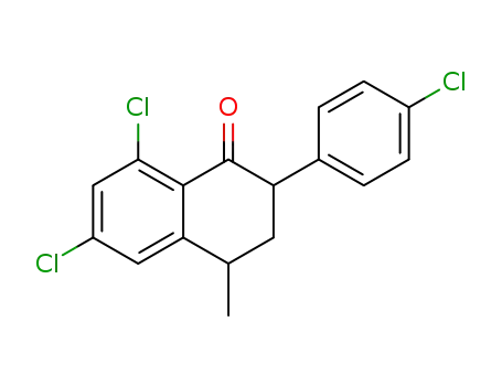 6,8-Dichloro-2-(4-chloro-phenyl)-4-methyl-3,4-dihydro-2H-naphthalen-1-one
