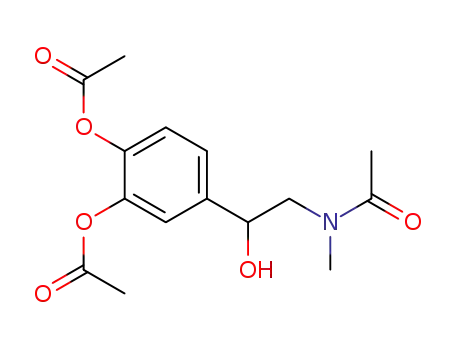Molecular Structure of 27669-45-0 ((+/-)-2-(acetyl-methyl-amino)-1-(3,4-diacetoxy-phenyl)-ethanol)