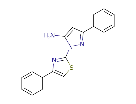 1H-Pyrazol-5-amine, 3-phenyl-1-(4-phenyl-2-thiazolyl)-