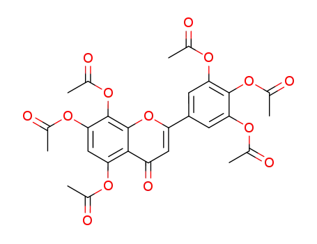 4H-1-Benzopyran-4-one,
5,7,8-tris(acetyloxy)-2-[3,4,5-tris(acetyloxy)phenyl]-